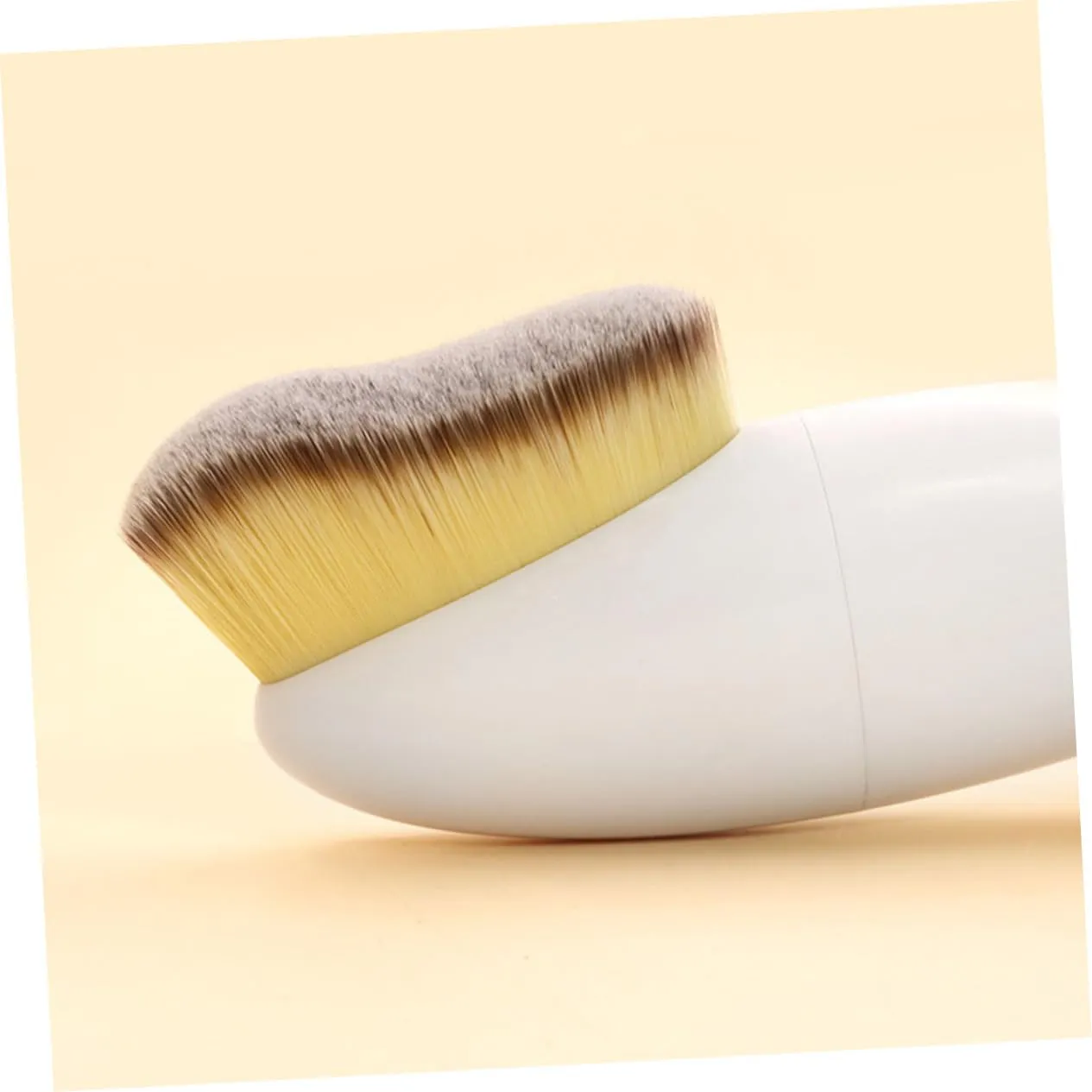 Housoutil 4pcs Makeup Brushes Loose Powder Foundation Brushes for Women Dual-ended Blending Tool for Eyeshadow Blusher for Daily Makeup Application
