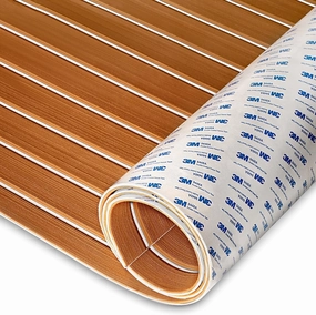 HXBYX EVA Foam Boat Flooring with 3M Self-Adhesive Backing DIY Boats Decking Marine Sheet Faux Teak Material,Non-Slip Cooler Pads for Kayak Yacht SwimPool RV 95"x44"/31"/16"/6.7"/2.4",47.5"x16"