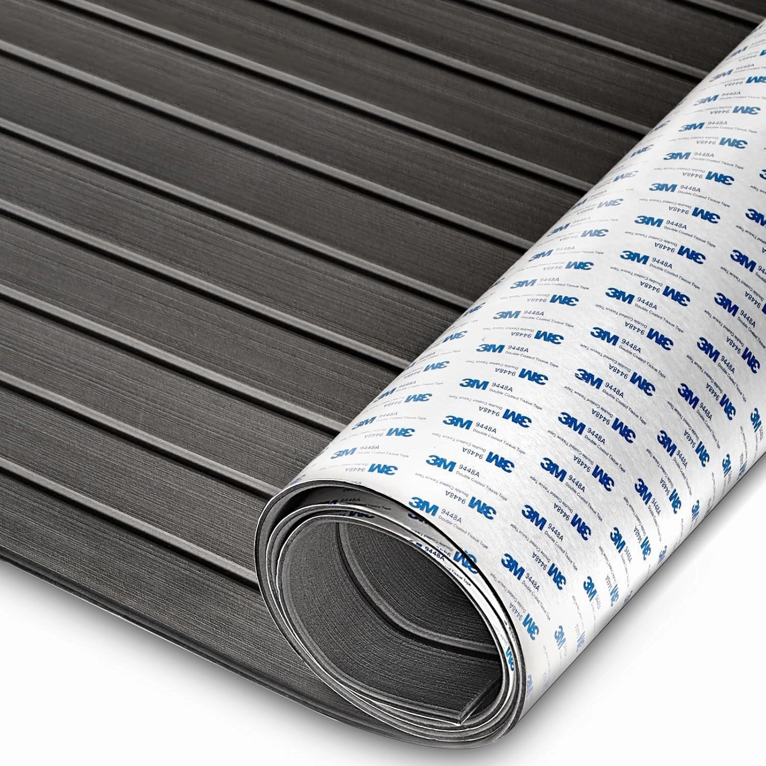 HXBYX EVA Foam Boat Flooring with 3M Self-Adhesive Backing DIY Boats Decking Marine Sheet Faux Teak Material,Non-Slip Cooler Pads for Kayak Yacht SwimPool RV 95"x44"/31"/16"/6.7"/2.4",47.5"x16"