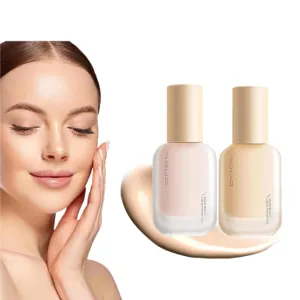 Hydrating Waterproof and Light Long Lasting Foundation, Light and Long-Lasting Coverage,Invisible Long-Lasting Lightweight Coverage Build Flawless Finish Foundation,Natural,1PCS