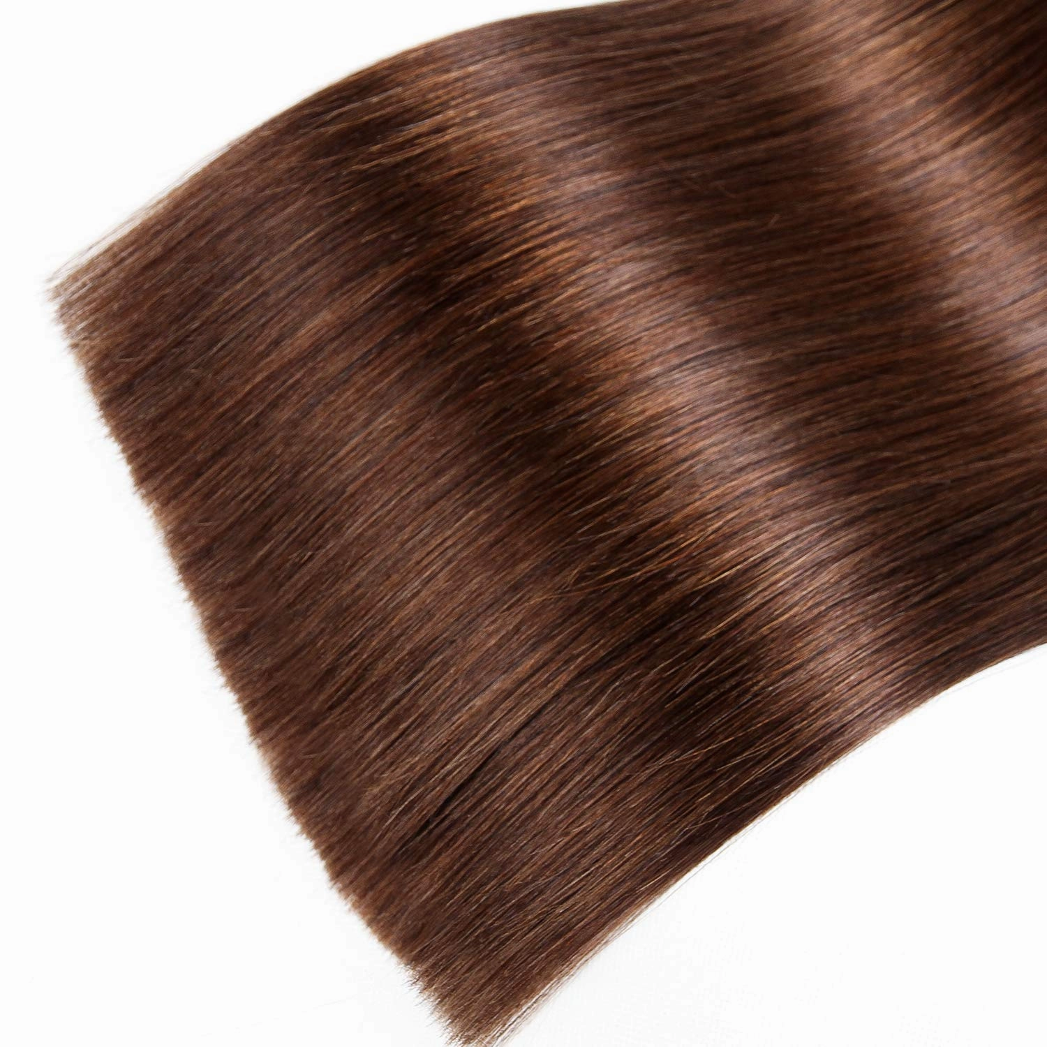 I Tip Human Hair Extensions, Pre Bonded Keratin Stick In Hair Extensions for Women 22inch #4 Medium Brown 1g/Strand 100g/Package Straight Remy Hair I Tip Extensions