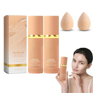 Imaginaryl Foundation 4 in 1 - Medium Light Spectrum, Imaginaryl Makeup Beneath Foundation, Imaginaryl Moisturizingg Full Coverage Concealer with Spf 50  (2 PCS, 30ml)