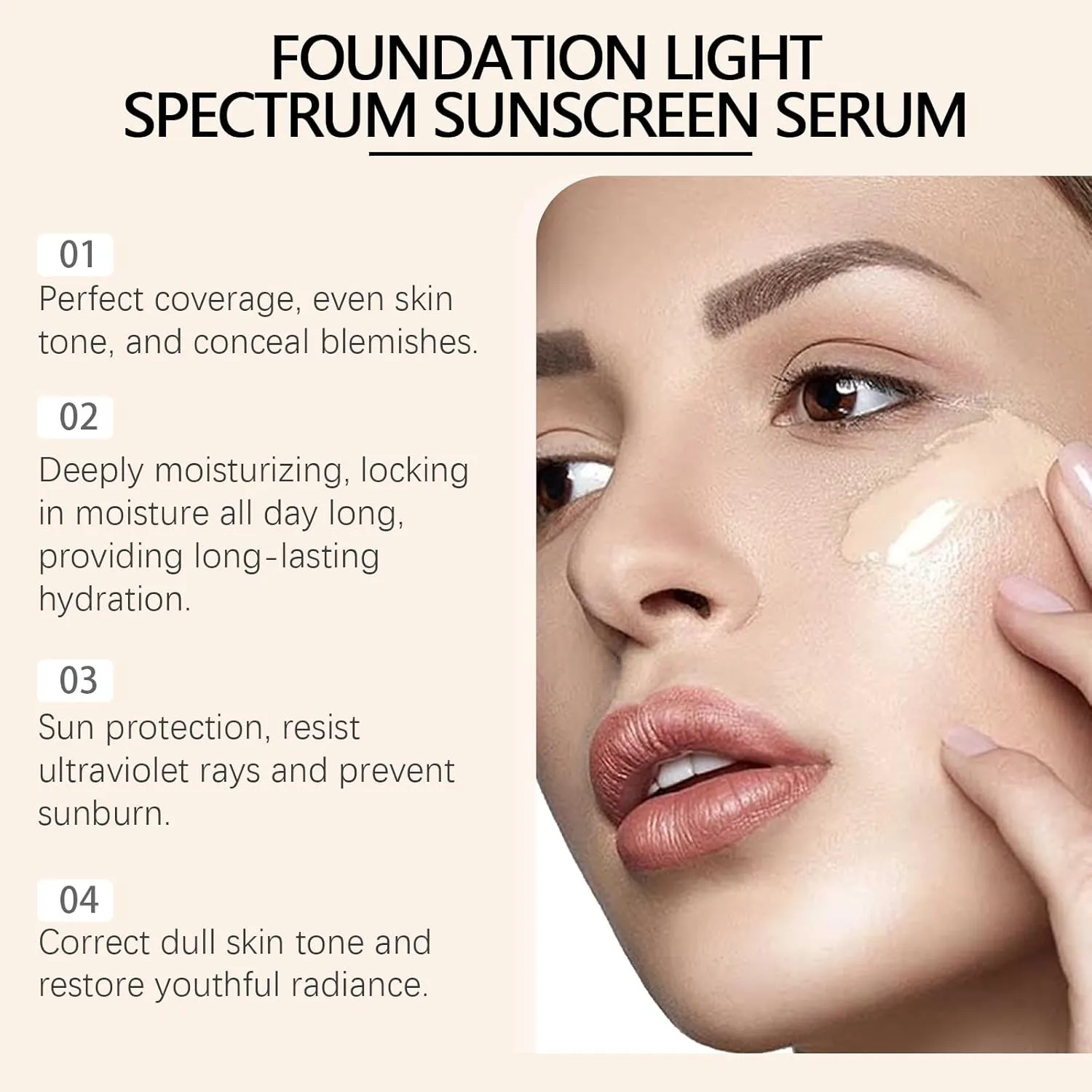 Imaginaryl Foundation 4 in 1 - Medium Light Spectrum, Imaginaryl Makeup Beneath Foundation, Imaginaryl Moisturizingg Full Coverage Concealer with Spf 50  (2 PCS, 30ml)