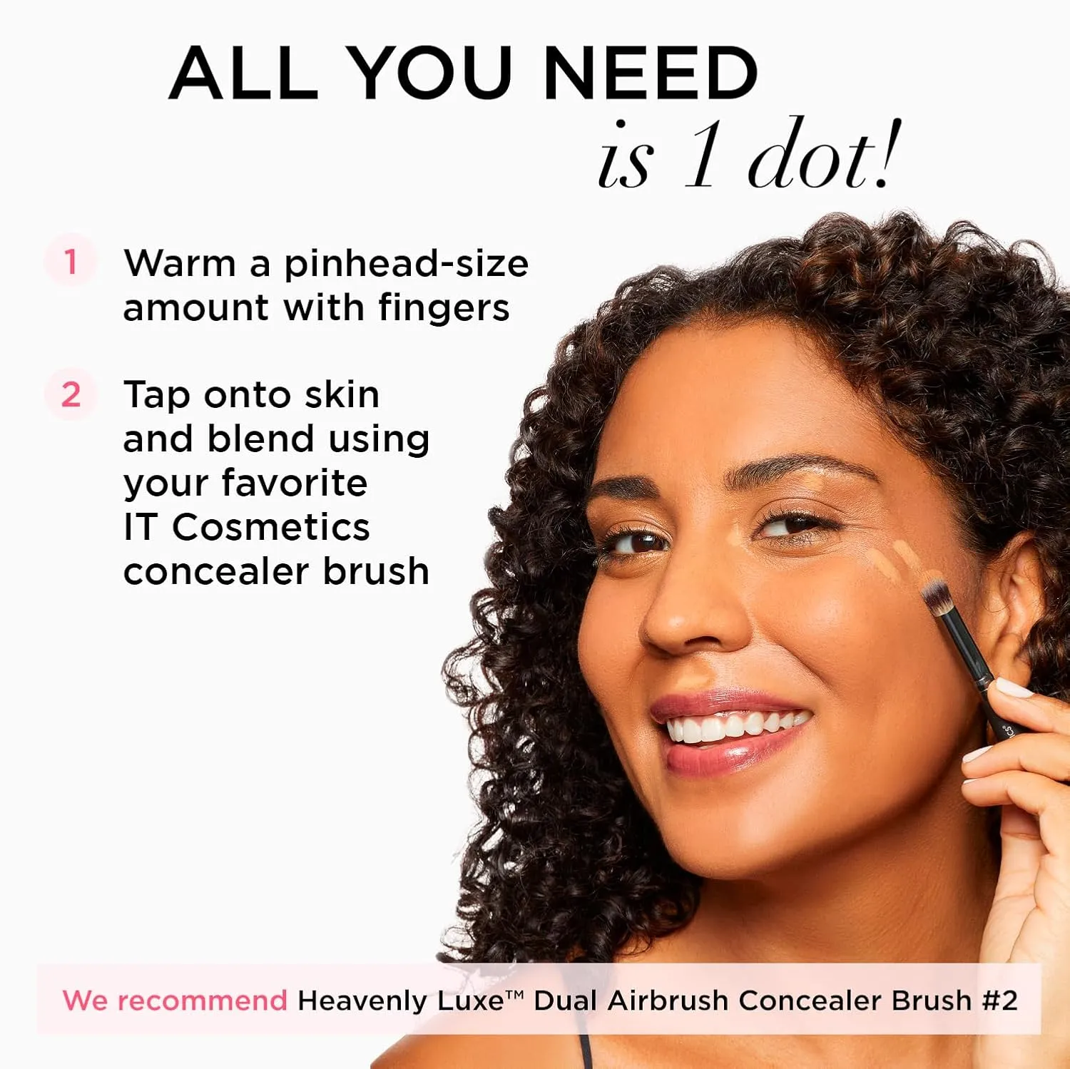IT Cosmetics Bye Bye Under Eye Full Coverage Concealer - for Dark Circles, Fine Lines, Redness & Discoloration - Waterproof - Natural Finish – 0.4 fl oz
