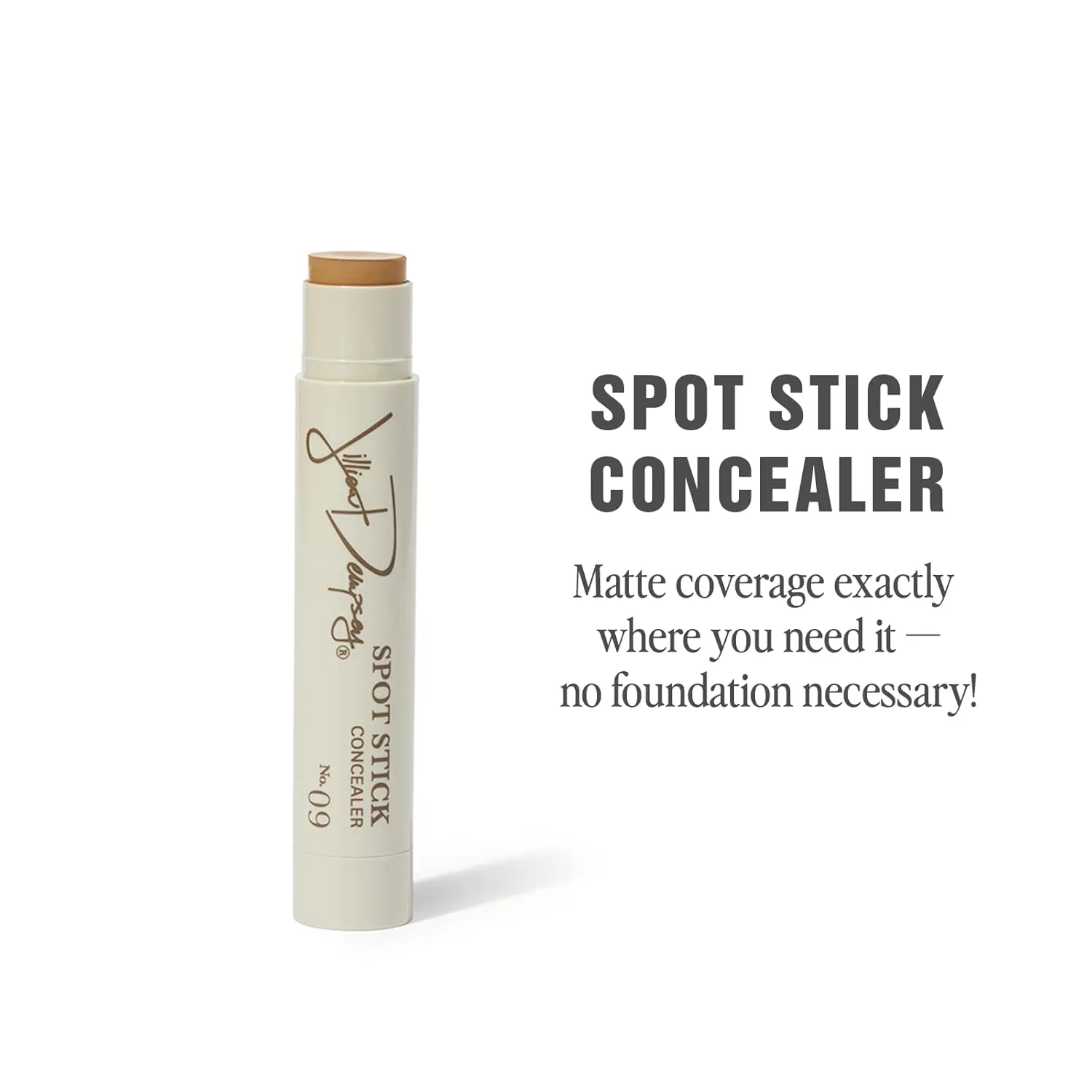 Jillian Dempsey Spot Stick Concealer | Easy Blending Matte Concealer for Blemishes & Uneven Skin Tones | Shade No. 09: Medium with Olive Undertones