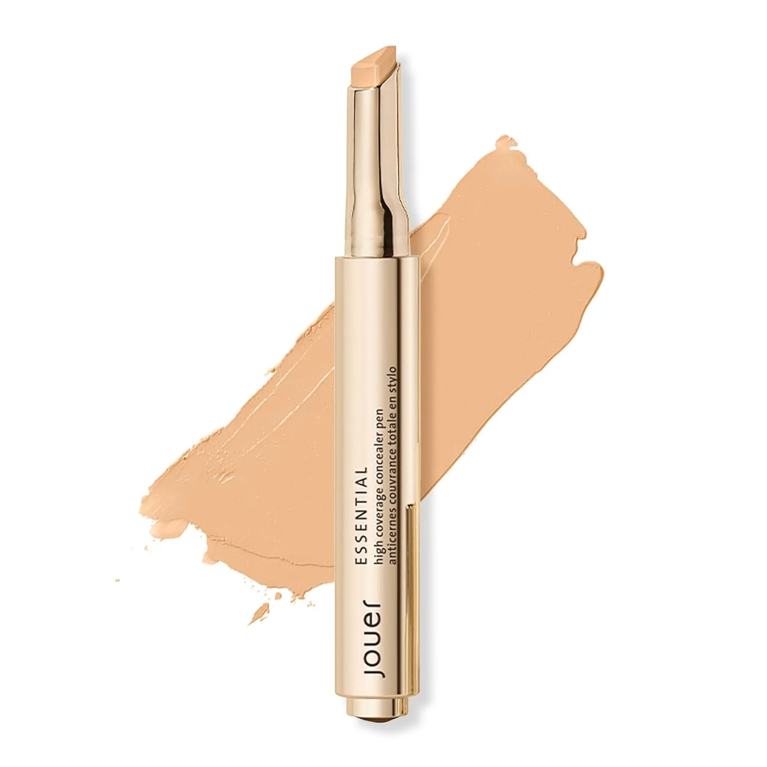 Jouer Essential High Coverage Crème Concealer Pen | Medium to Full Coverage | Healthy Ingredients | Paraben, Gluten & Cruelty Free | Vegan Friendly