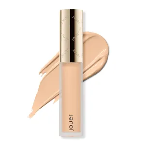 Jouer Essential High Coverage Liquid Concealer - Brightening Concealer - Color Corrector for Under Eye Dark Circles, Spot Coverage, and Eye Primer - Soft Matte Finish, Macadamia