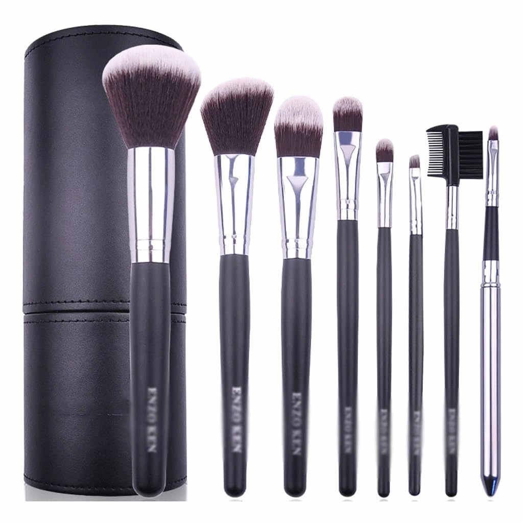 JSEIAJB Makeup brush set 8 pieces, full set of eye shadow brush, makeup brush set, makeup tools, powder brush