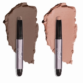 Julep Everyday Definition Eyeshadow 101 Crème to Powder Waterproof Eyeshadow Stick Duo, Putty matte   Stone matte