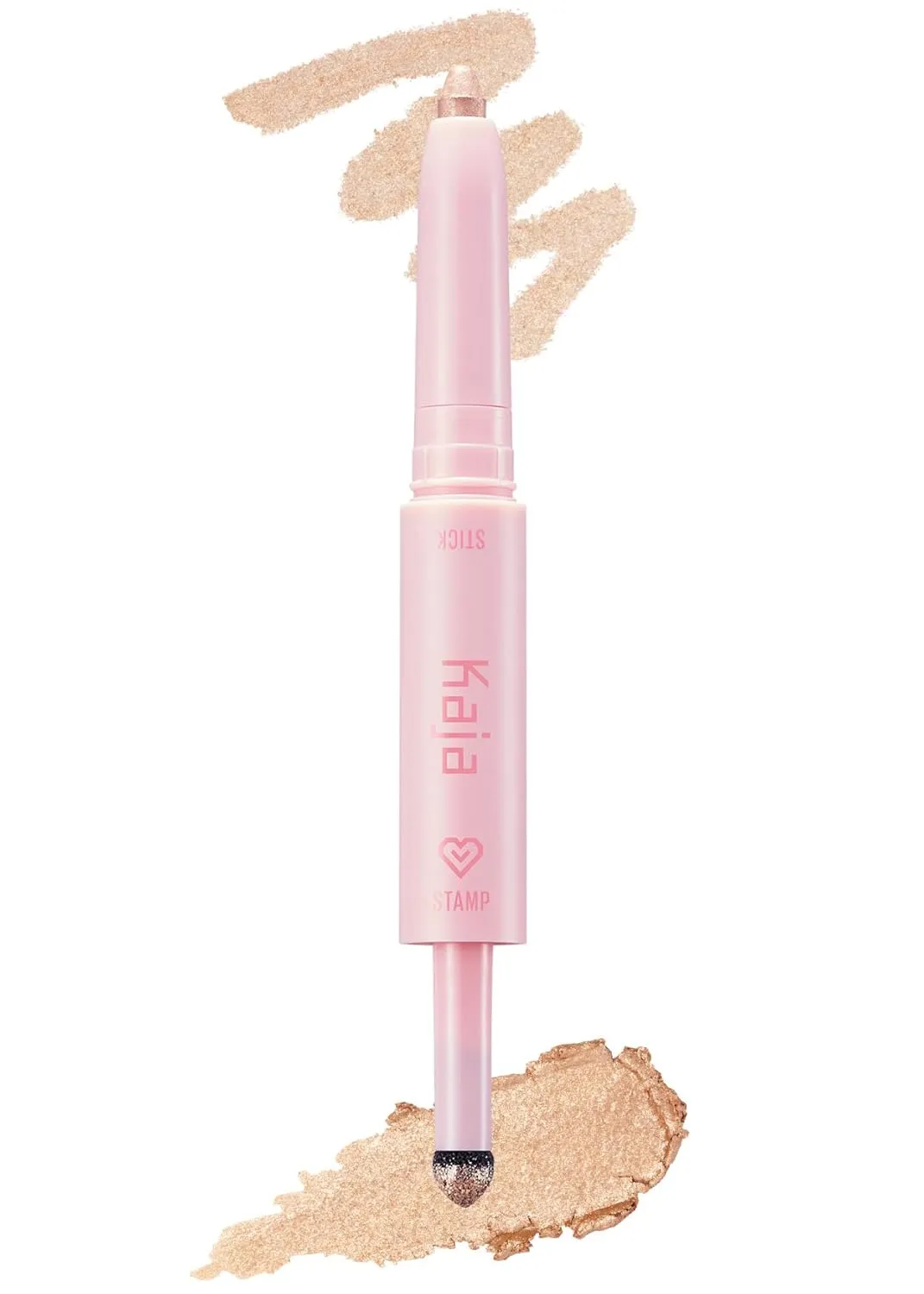 Kaja Eyeshadow - Wink Dazzle 02 Champagne Sequin (Shimmer) | Glitter, Smudge Proof, Creamy Formula, Vegan, Cruelty-Free, Creamy, Blendable, High Pigmentation Shimmer Stick, Long Lasting, Waterproof