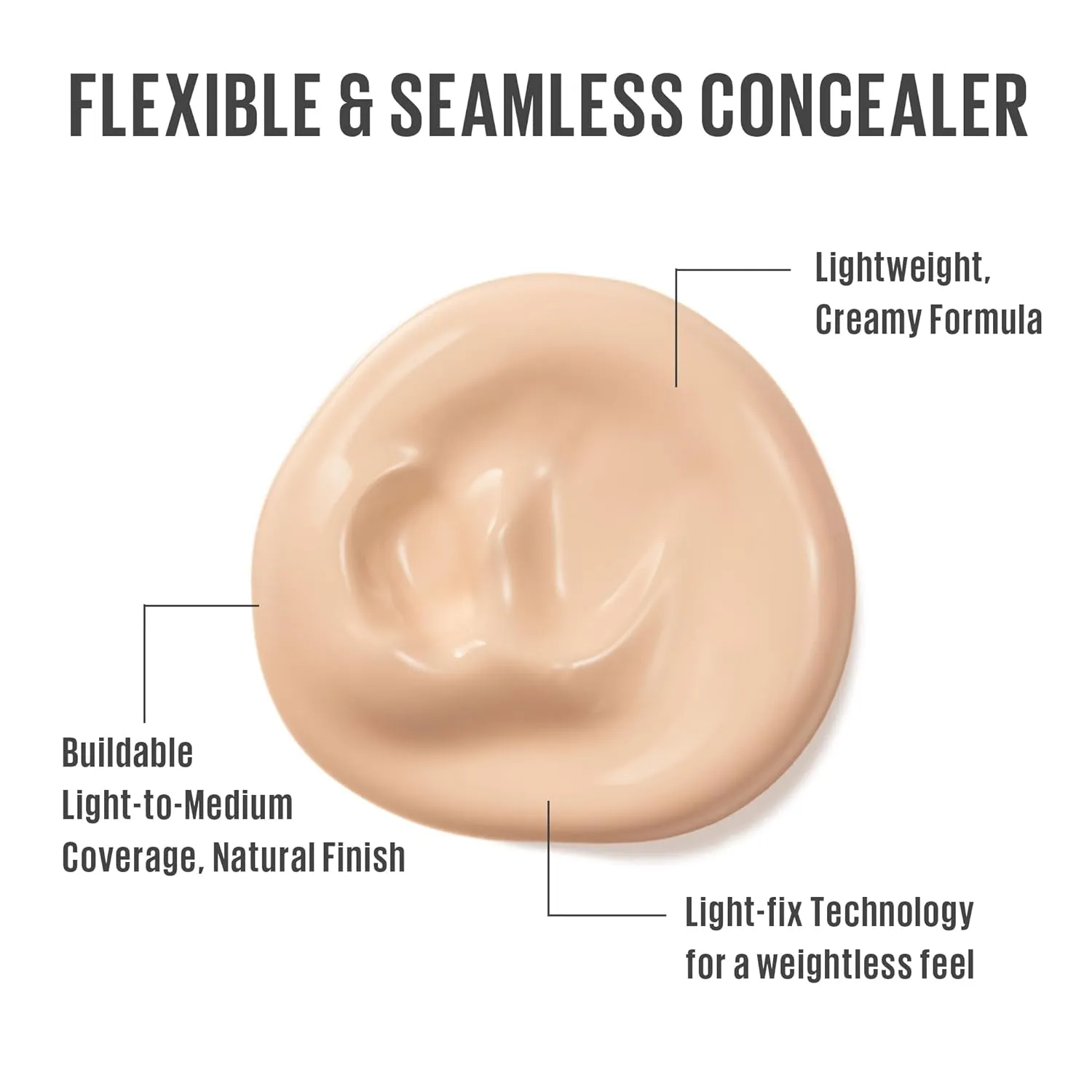 KAJA Liquid Concealer - Don't Settle 02 Banana Milk | with Aqua Ceramide, Hydrating, Buildable, Lightweight, Seamless Coverage, Dark Circles Cover Up, Under Eye, Dark Spot Corrector Makeup, 0.21 Oz