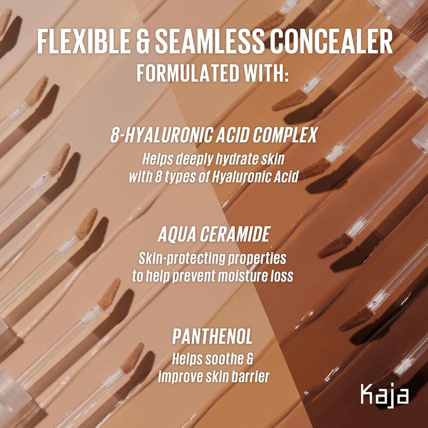 KAJA Liquid Concealer - Don't Settle 02 Banana Milk | with Aqua Ceramide, Hydrating, Buildable, Lightweight, Seamless Coverage, Dark Circles Cover Up, Under Eye, Dark Spot Corrector Makeup, 0.21 Oz