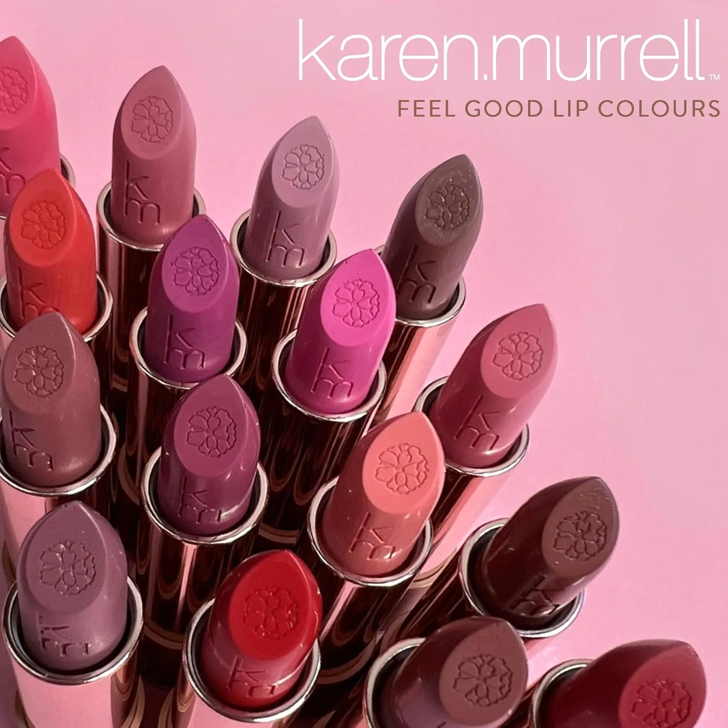 Karen Murrell - Natural Lip Stick - Lipstick 14 Orchid Bloom - Nude Lipstick - Matte Finish, 100% Natural Ingredients, Moisturizes & Hydrates Lips - Paraben & Cruelty Free