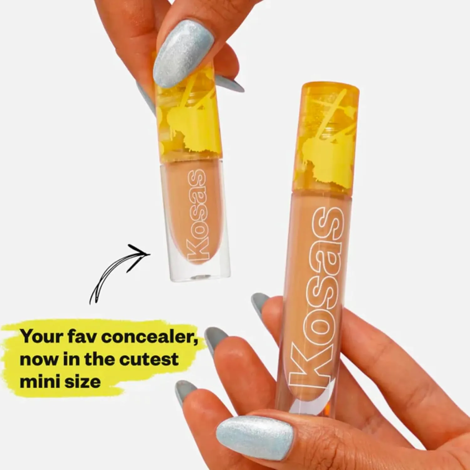Kosas Mini Revealer Concealer - Medium Coverage Makeup, Conceals Dark Circles Under the Eyes, Dark Spots and Blemishes (Tone 1.5)