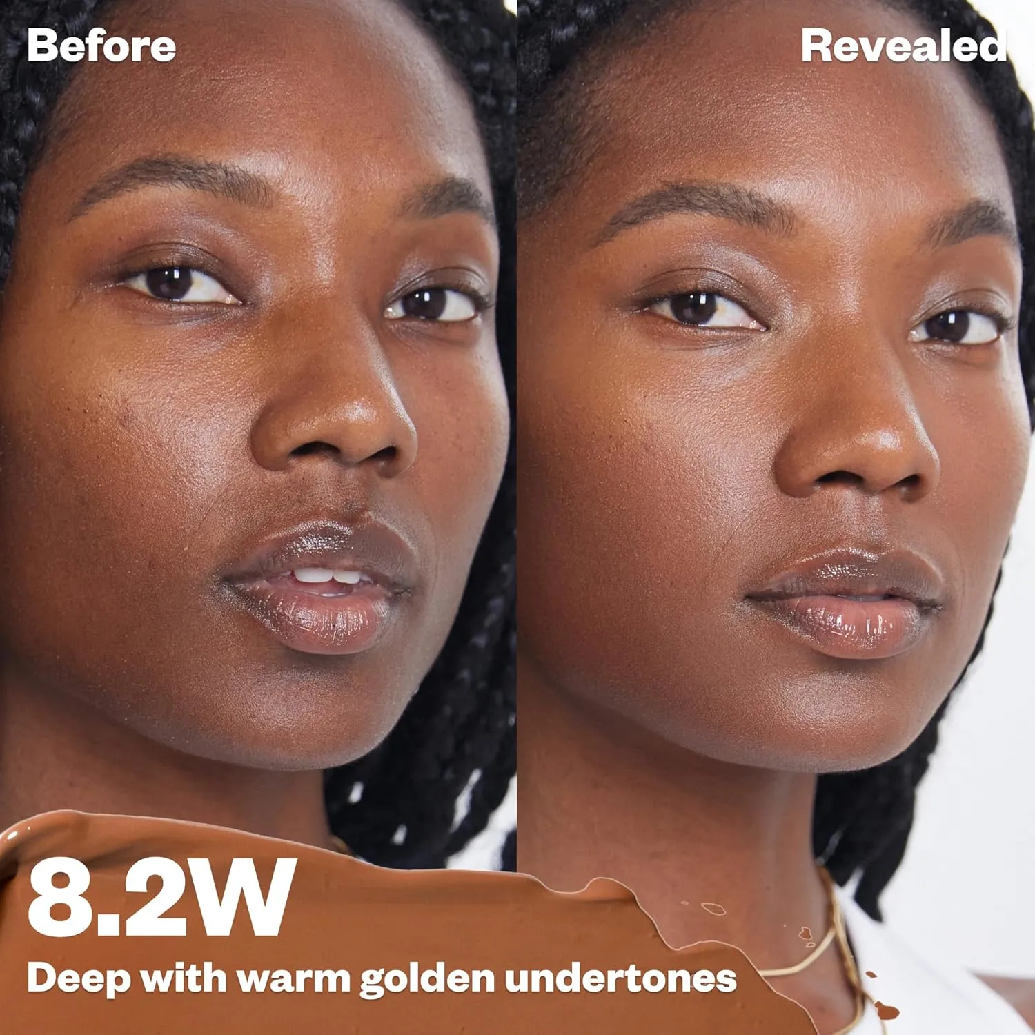 Kosas Revealer Concealer - Medium Coverage Makeup with Hyaluronic Acid, Conceals Dark Circles Under Eyes, Dark Spots and Blemishes   Brightens, Hydrates, Long-Lasting & Vegan, (Tone 8.2 W)