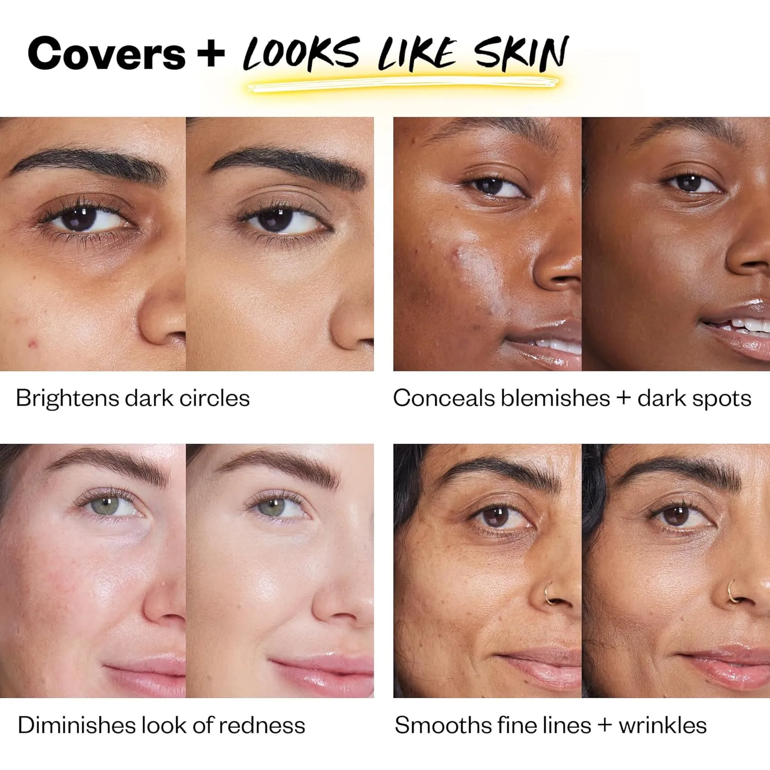 Kosas Revealer Concealer - Medium Coverage Makeup with Hyaluronic Acid, Conceals Dark Circles Under Eyes, Dark Spots and Blemishes   Brightens, Hydrates, Long-Lasting & Vegan, (Tone 8.2 W)