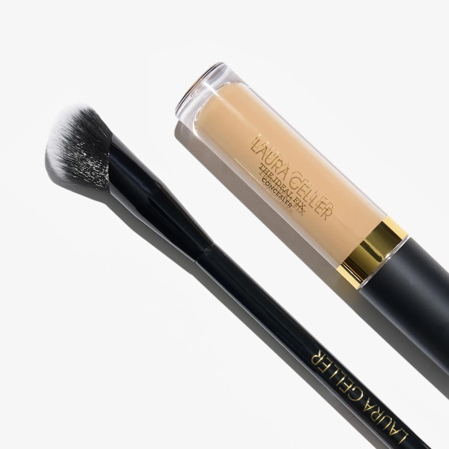 LAURA GELLER NEW YORK The Under Cover Kit: Ideal Fix Concealer   Precision Angled Concealer Brush (02 Fair)