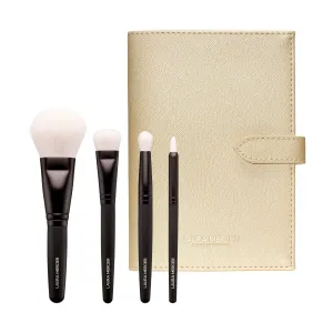 Laura Mercier Eye Makeup Brushes, Made with Synthetic Fibers, Designed for Expert Application, Use with Eyeshadow, Eyeliner & Concealer, Travel Makeup Brush Set, Mother's Day Gift
