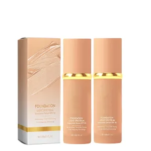 Lereliable 4 in 1 Color Changing Foundation, 4 in 1 Foundation, Hydrating Medium Full Coverage Concealer, Long-Lasting Moisturizing, Waterproof (2PCS)