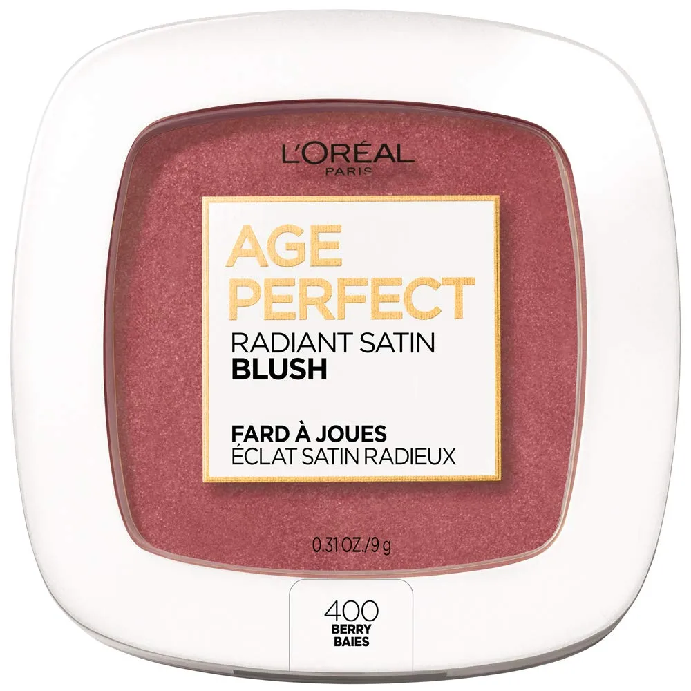 L’Oréal Paris Age Perfect Radiant Satin Blush with Camellia Oil, Berry