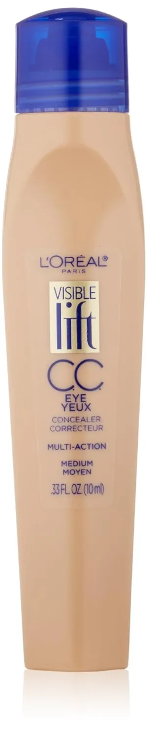 L'Oréal Paris Visible Lift CC Eye Concealer, Medium, 0.33 fl. oz.