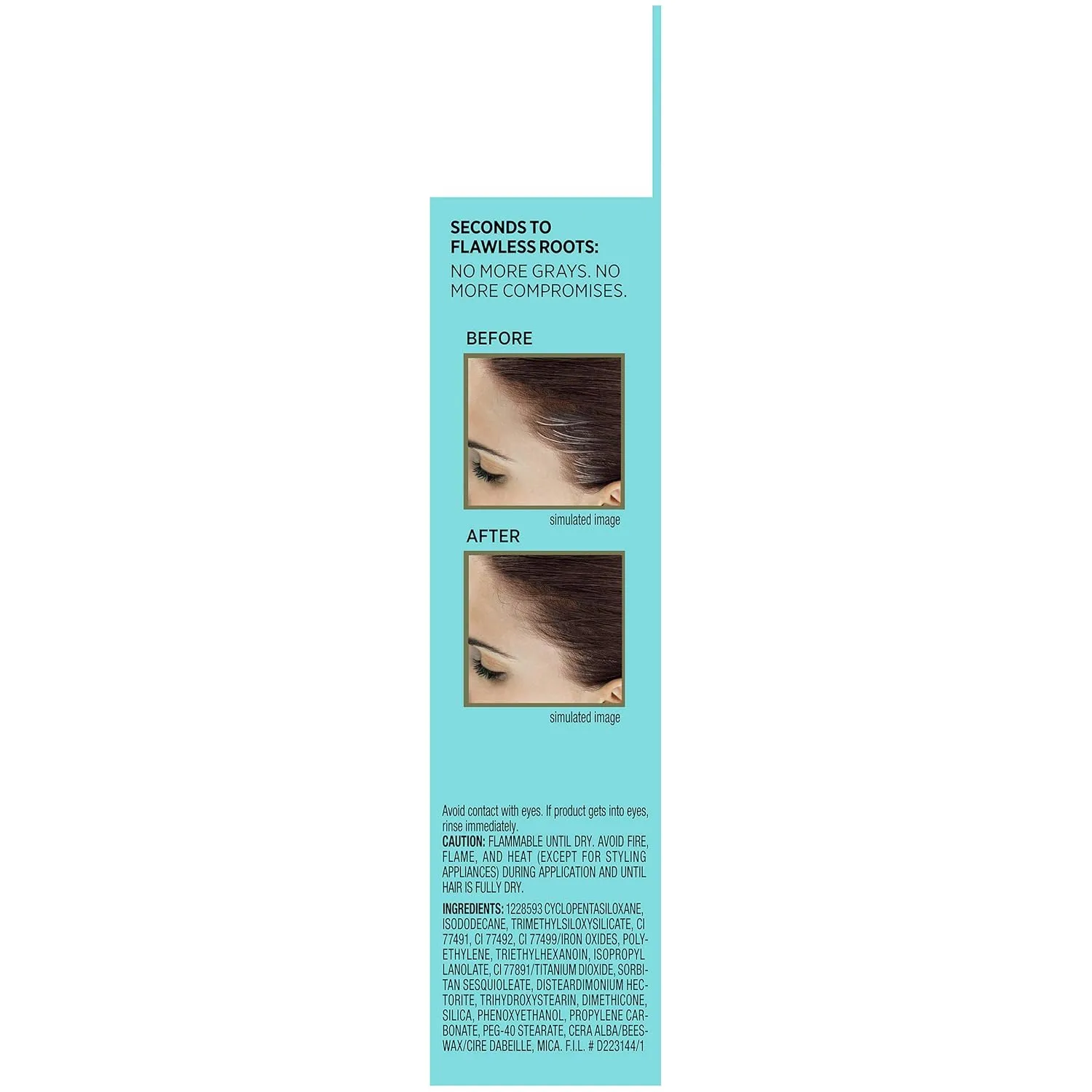 L'Oreal Paris Magic Root Precision Temporary Gray Hair Color Concealer Brush, 5 Medium Brown, 0.05 fl; oz.