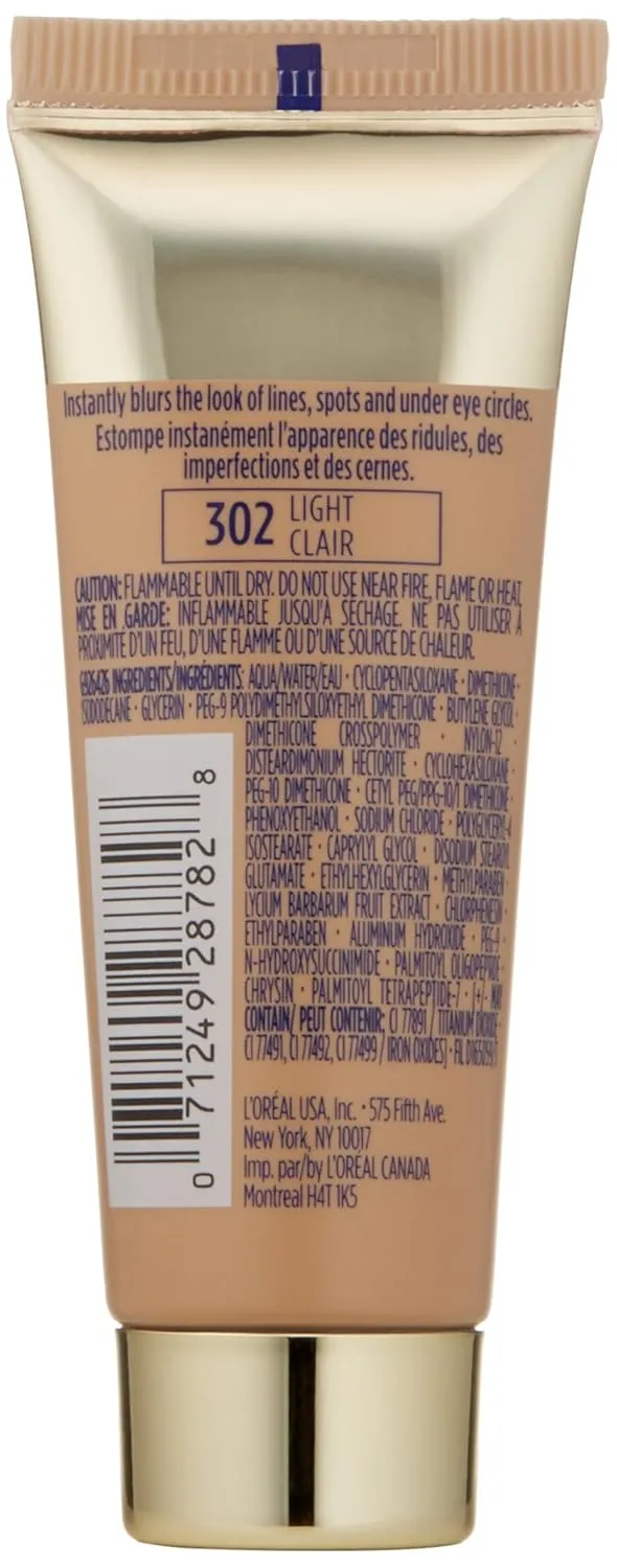 L'oreal Paris Visible Lift Blur Concealer, 302 Light, 0.6 Fluid Ounce