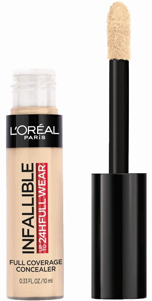 Loreal paris INFALLIBLE Up to 24HR Fresh Wear full coverage concealer كونسيلر تغطية كاملة من لوريال بارس