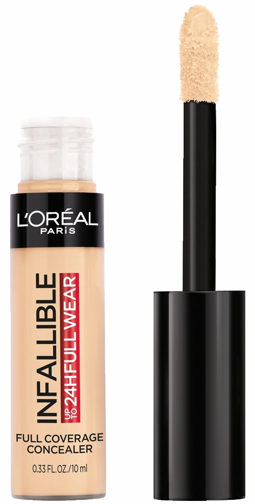 Loreal paris INFALLIBLE Up to 24HR Fresh Wear full coverage concealer كونسيلر تغطية كاملة من لوريال بارس