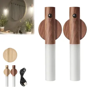 Lumee Light, Lumee Lights Sconces, Lumee Light Motion Sensor Led Lights, Rechargeable Sconces Magnetic Wall Lights Wireless Stairway Lights Portable Hallway Light for Bedroom Stair (Dark Brown*2)