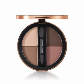 M. Asam MAGIC FINISH Eyeshadow Palette Satin Eyeshadow No. 1-4-in-1 make-up with hyaluronic acid, ultra-fine pigments, satin finish & intense color, case with mirror & applicator, 4 x 0.08 Oz