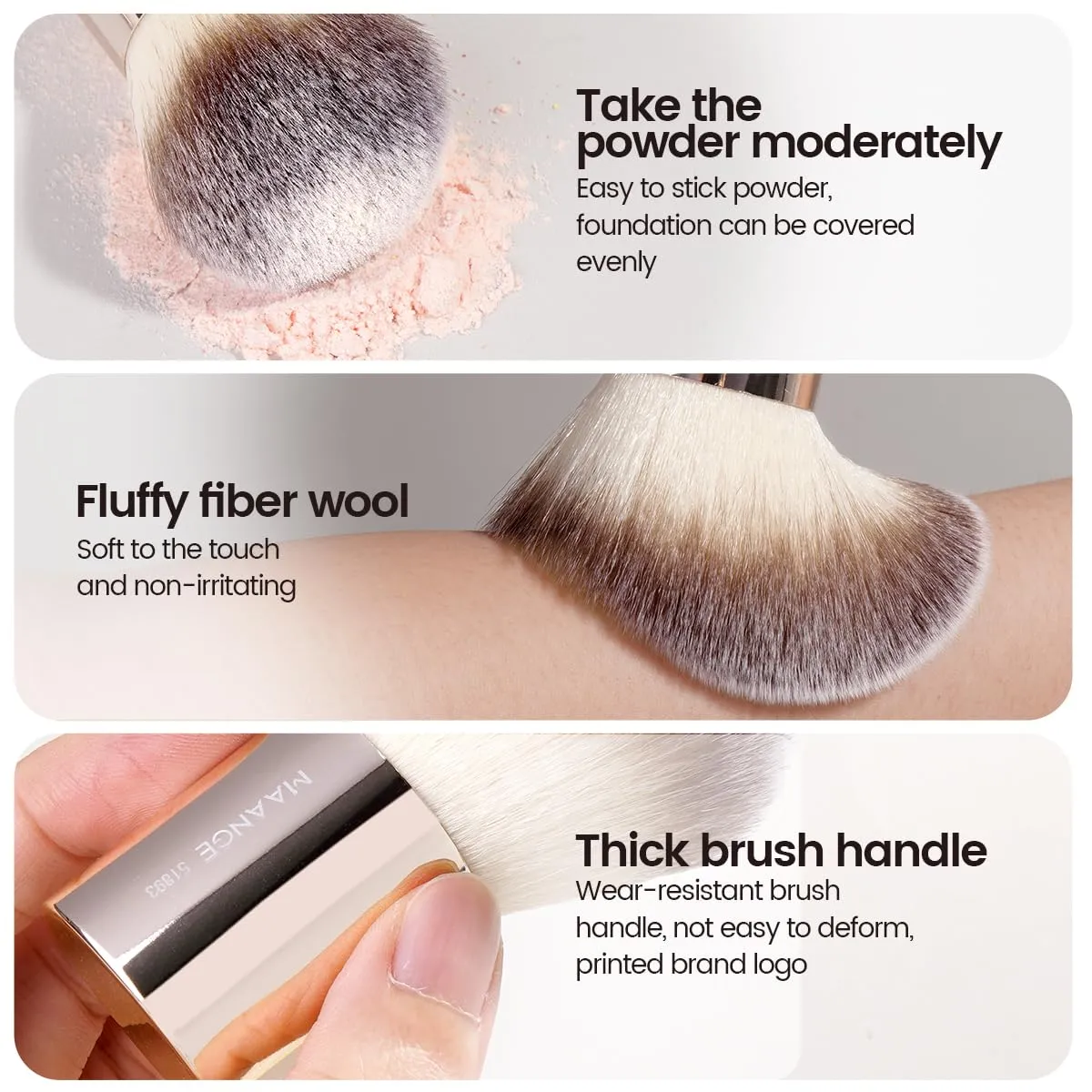 MAANGE 20 PCS Makeup Brush Set with Bag, Double-ended Kabuki Brush Foundation Contour Brush for Liquid Powder Concealer Eye Shadows Cream Cosmetics Blending Blush Face Makeup Tools with Case (Gold)