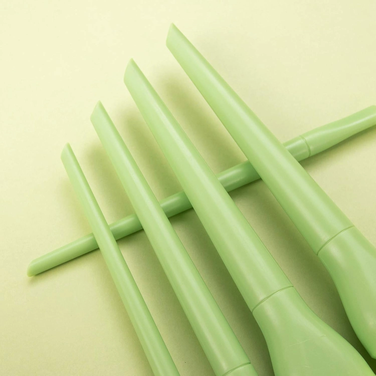 Make Brushes Cosmetic Eyeliner 10PCS Concealer Eyebrow Foundation Up Brush Makeup Products (Color : Green, Size : One Size)