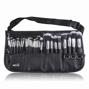 Make up Brushes set 29pcs MSQ Professional Cosmetics Brushes with Adjustable Belt Makeup Bag Foundation Powder Brush Eye Shadows Brushes Concealer Blending Brushes for Women/Girls/Artists/Holiday gift