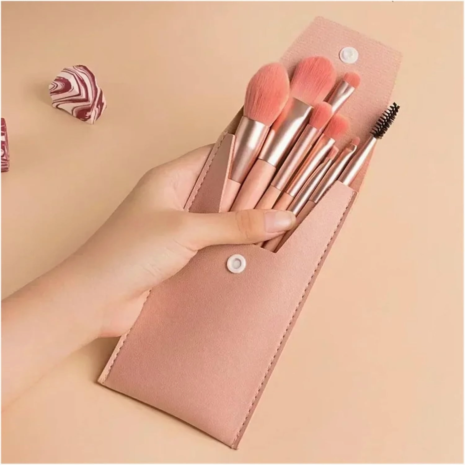 Make Up Brushes Set Cosmetic Powder Eye Shadow Foundation Blush Blending Concealer Professional Beauty Tool 8pcs(Green Bag)
