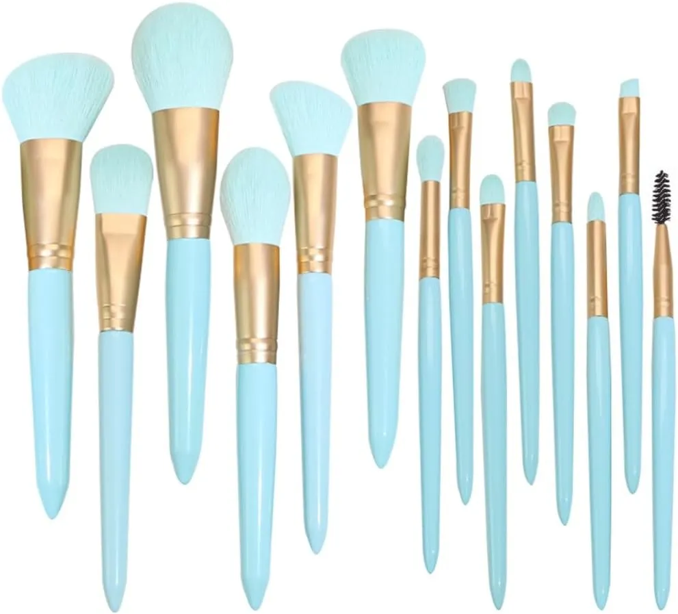 Makeup Brush Set 14 Pieces of Light Full Set Powder Eye Shadow Brush Multi-Function Beauty Tools
