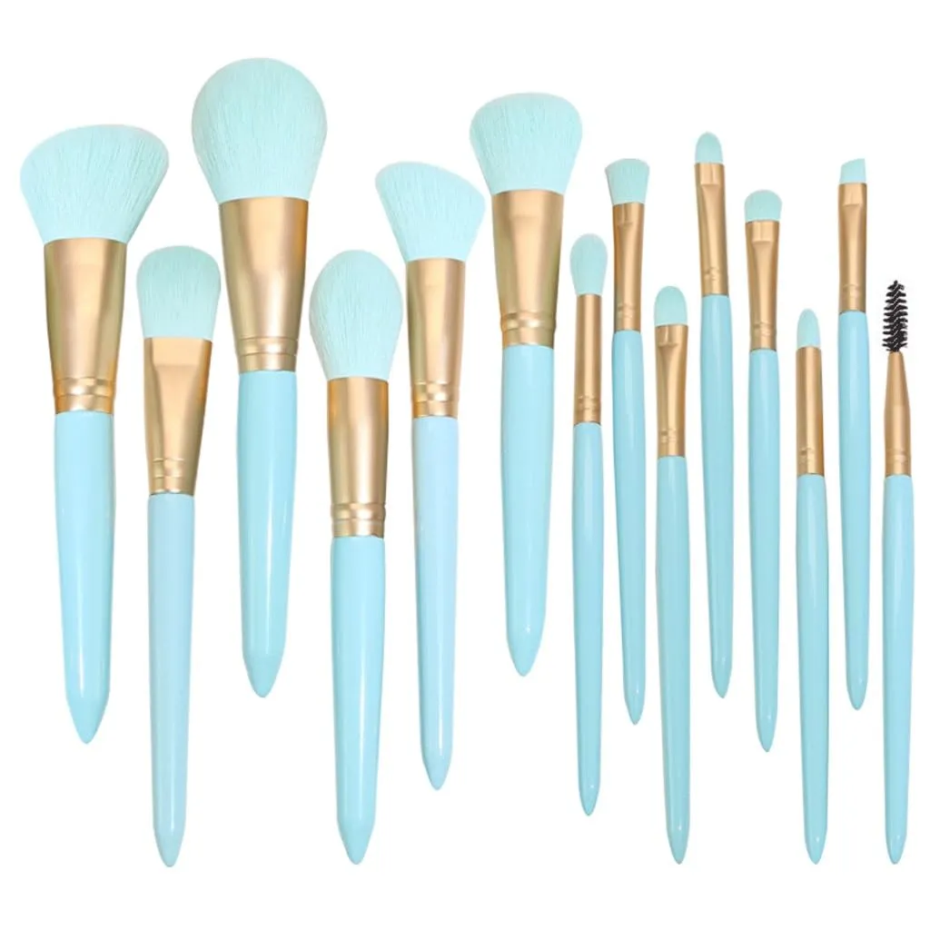 Makeup brush set 14 pieces of light full set powder eye shadow brush multi-function beauty tools