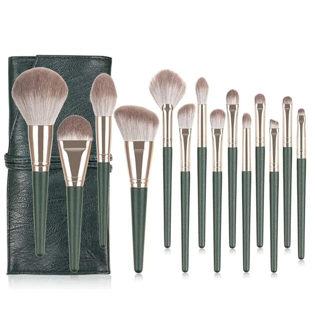 Makeup Brushes 14pcs Foundation Powder Blush Eyeshadow Concealer Lip Eye Make Up Brush with Bag Cosmetics Beauty Tool