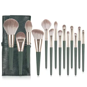 Makeup Brushes 14pcs Foundation Powder Blush Eyeshadow Concealer Lip Eye Make Up Brush with Bag Cosmetics Beauty Tool