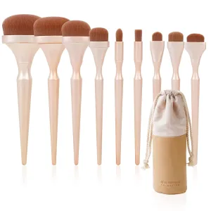 Makeup Brushes Set Makeup Foundation Brush Advanced Foundation Blush Contour Foundation Concealer Eye Shadow Brush Makeup Set (Rose Gold)