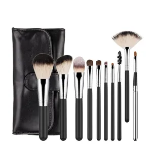 Makeup Brushes Set with Bag Powder Foundation Highlighting Eyeshadow Blending Eye Brow Lip Make Up Tool Brush