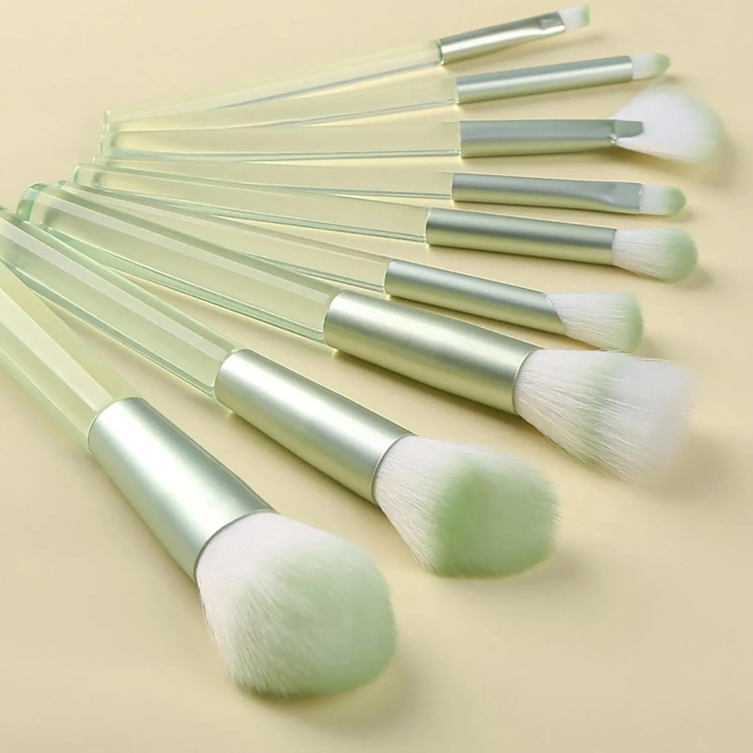 Makeup Brushes with Organizer Bag, 9 Pcs Synthetic Premium Flat Foundation Brush,Powder Contour Concealer Blending Eyeliner Eyeshadow Brush Set,Gifts for Mom