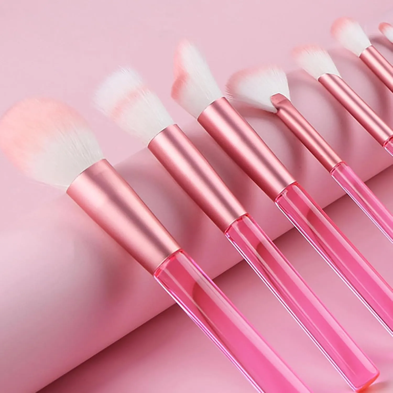 Makeup Brushes with Organizer Bag, 9 Pcs Synthetic Premium Flat Foundation Brush,Powder Contour Concealer Blending Eyeliner Eyeshadow Brush Set,Gifts for Mom
