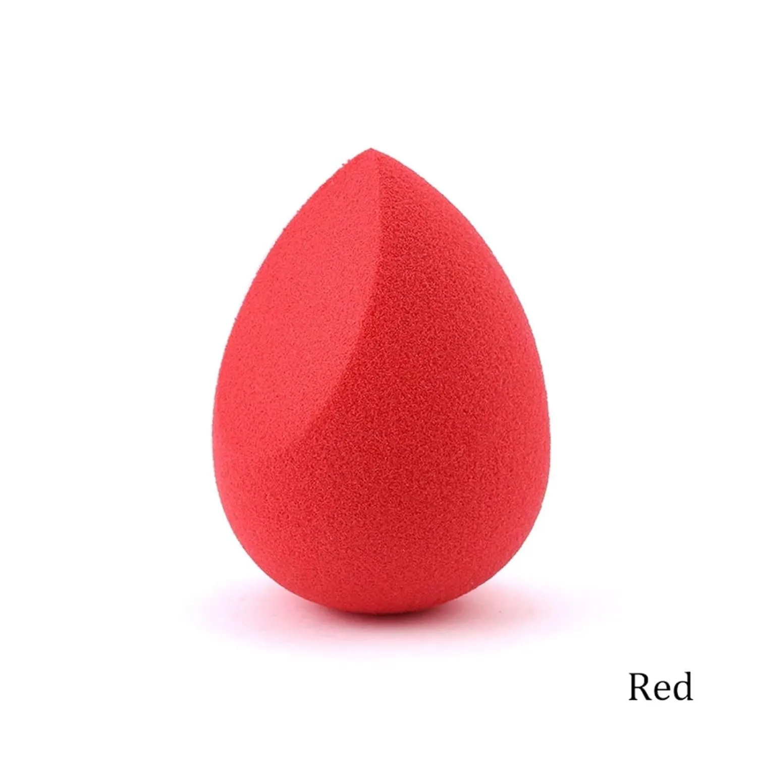 Makeup Sponge Concealer Smooth Cosmetic Powder Puff Cut Shape Foundation Water Drop Bevel Make Up Blender Tool (Color : Red)