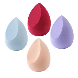 Makeup Sponge Concealer Smooth Cosmetic Powder Puff Cut Shape Foundation Water Drop Bevel Make Up Blender Tool (Color : Red)