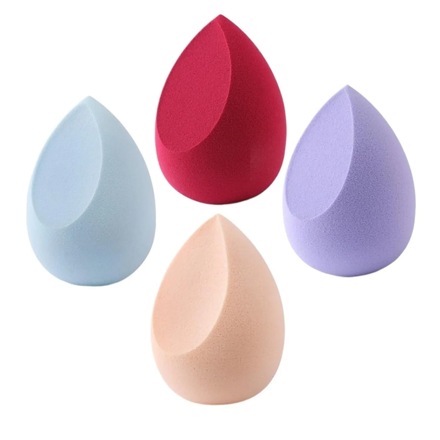Makeup Sponge Concealer Smooth Cosmetic Powder Puff Cut Shape Foundation Water Drop Bevel Make Up Blender Tool (Color : Red)