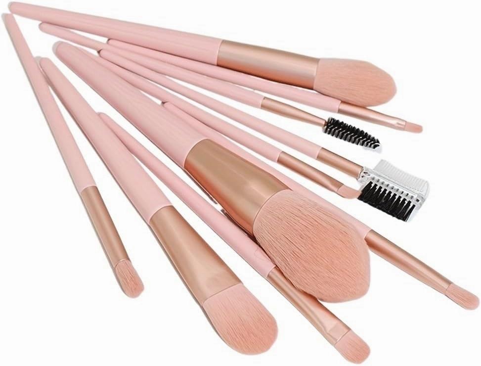 Makeup Brush Set 10 Pieces of, Full Set of Loose Powder Eye Shadow Dressing and Beauty Brush Tools