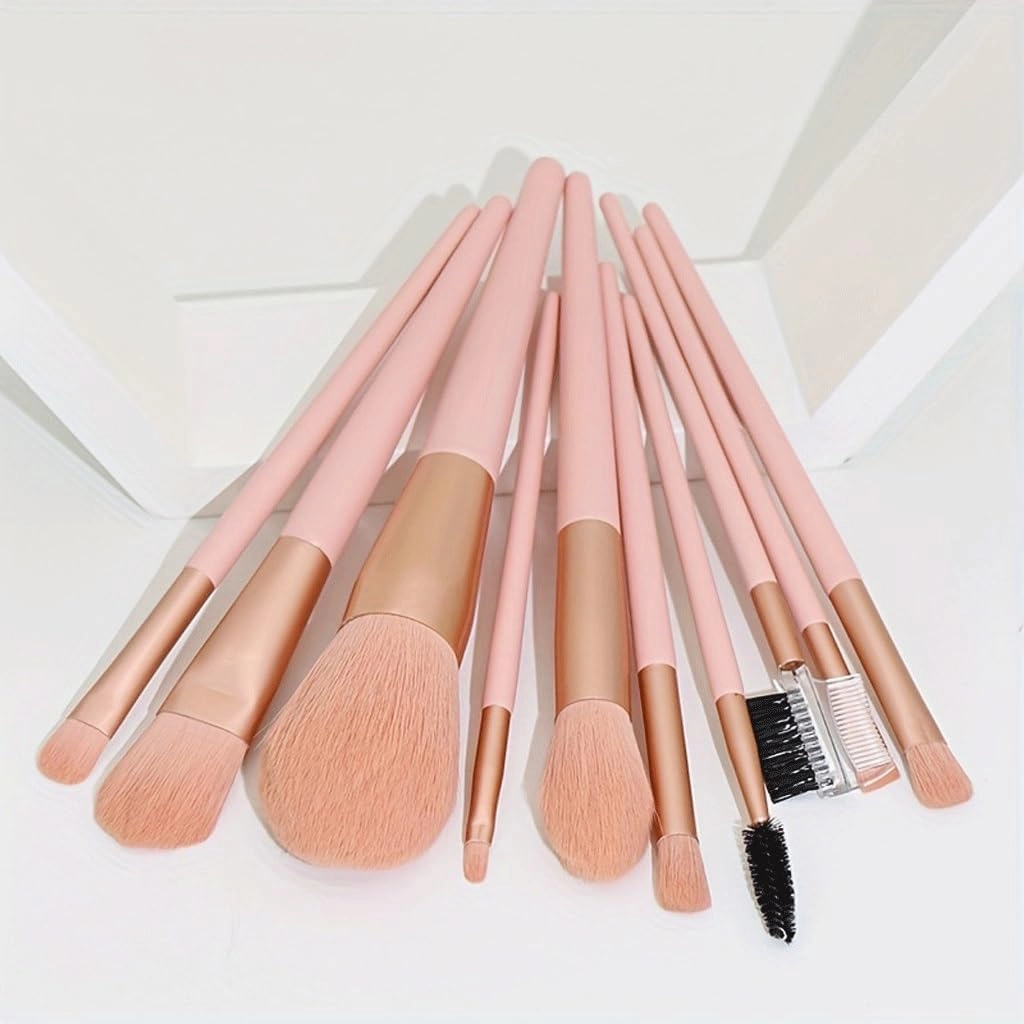 Makeup Brush Set 10 Pieces of, Full Set of Loose Powder Eye Shadow Dressing and Beauty Brush Tools