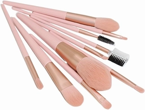 Makeup Brush Set 10 Pieces of, Full Set of Loose Powder Eye Shadow Dressing and Beauty Brush Tools