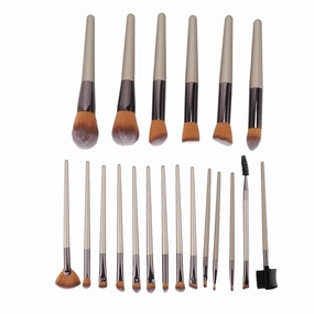 MAKEUP BRUSH SET CHAMPAGNE GOLD SOFT FOR FOUNDATION POWDER EYESHADOW BRUSHES 20 PCS
